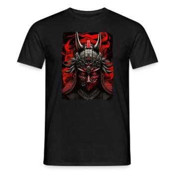 Samurai Japan Kultur - Männer T-Shirt - Schwarz - Vorne - AI Model Male 178 light (178cm)