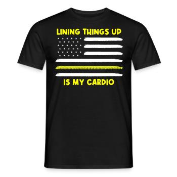Carreleurs, carreleurs, carreleurs - T-shirt homme - noir - Devant - AI Model Male 178 light (178cm)