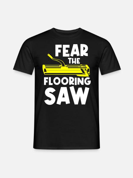 Bodenleger, Fliesenleger, Fliesenleger - Männer T-Shirt - Schwarz
