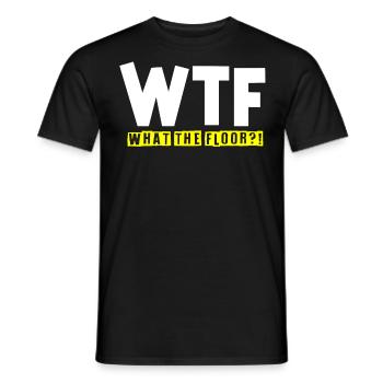 Floor layers, tilers, tilers - Men's T-Shirt - black - Front - AI Model Male 178 light (178cm)