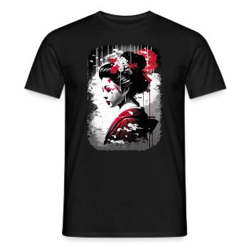 Japan Tradition Japanisch Kultur Frau - Männer T-Shirt - Schwarz - Vorne - AI Model Male 178 light (178cm)
