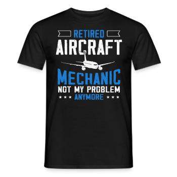 Mécanicien d’aéronefs, mécanicien d’aéronefs - T-shirt homme - noir - Devant - AI Model Male 178 light (178cm)