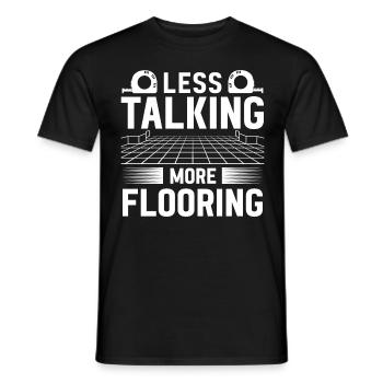 Flooring installer, tile warehouse - Men's T-Shirt - black - Front - AI Model Male 178 light (178cm)