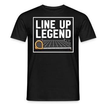 Flooring installer, tile warehouse - Men's T-Shirt - black - Front - AI Model Male 178 light (178cm)