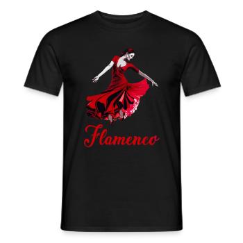 Flamenco Tanz Andalusien Spanischer Tanz - Männer T-Shirt - Schwarz - Vorne - AI Model Male 178 light (178cm)