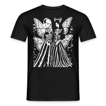 Renards Fleur de cerisier japonais Kitsune Renard - T-shirt homme - noir - Devant - AI Model Male 178 light (178cm)