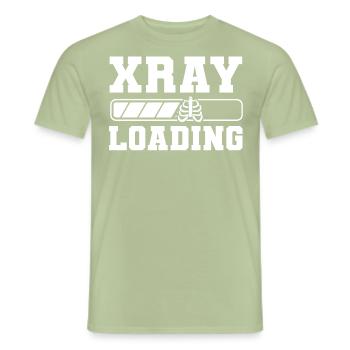 Technicien en rayons X, Technicien en radiologie - T-shirt homme - vert sauge - Devant - AI Model Male 178 light (178cm)