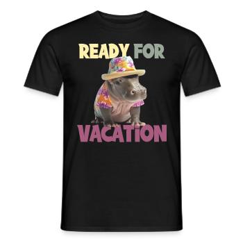 Ready For Vacation für einen Strandurlaub - Männer T-Shirt - Schwarz - Vorne - AI Model Male 178 light (178cm)