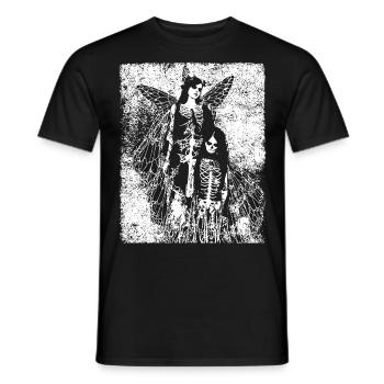 Fairycore Ästhetik Skelett Fee Goth Grunge G - Männer T-Shirt - Schwarz - Vorne - AI Model Male 178 light (178cm)