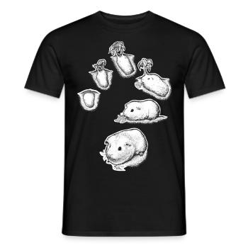 How to Grow a Guinea Pig Dark Material - Men's T-Shirt - black - Front - AI Model Male 178 light (178cm)