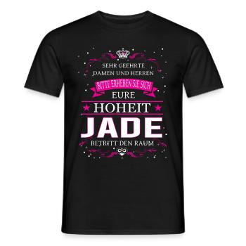 Eure Hoheit Jade betritt den Raum - Männer T-Shirt - Schwarz - Vorne - AI Model Male 178 light (178cm)