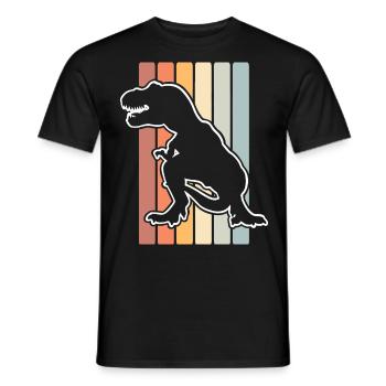 T Rex - Men's T-Shirt - black - Front - AI Model Male 178 light (178cm)