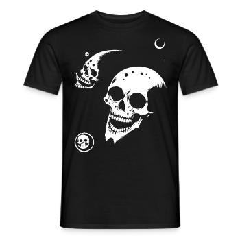 Horreur Crâne Crâne Art Crâne Gothique Heavy Metal - T-shirt homme - noir - Devant - AI Model Male 178 light (178cm)