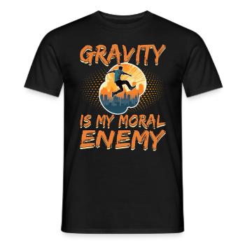 Parkour Le Parcour Freerunning Extremsport - Männer T-Shirt - Schwarz - Vorne - AI Model Male 178 light (178cm)