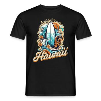 Hawaii Surfen Surfing für Surfer - Männer T-Shirt - Schwarz - Vorne - AI Model Male 178 light (178cm)