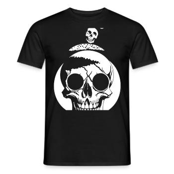 Horror Schädel Schädel Kunst Schädel Gothic Heavy Metal - Männer T-Shirt - Schwarz - Vorne - AI Model Male 178 light (178cm)