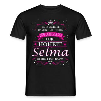 Eure Hoheit Selma betritt den Raum - Männer T-Shirt - Schwarz - Vorne - AI Model Male 178 light (178cm)