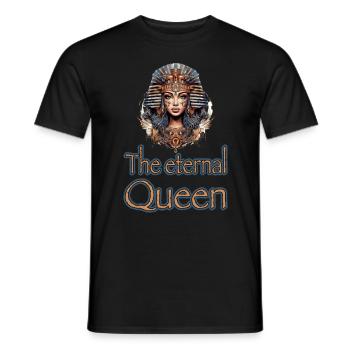 The Eternal Quenn Ägypten Königin Kleopatra - Männer T-Shirt - Schwarz - Vorne - AI Model Male 178 light (178cm)
