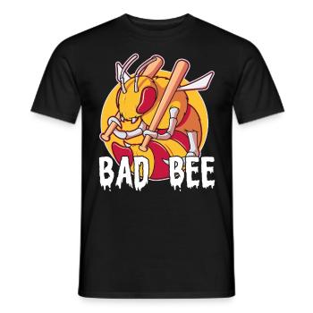 Funny outfit for bee lovers - Men's T-Shirt - black - Front - AI Model Male 178 light (178cm)