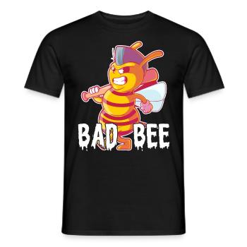 Funny outfit for bee lovers - Men's T-Shirt - black - Front - AI Model Male 178 light (178cm)
