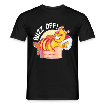 Funny outfit for bee lovers - Men's T-Shirt - black - Front - AI Model Male 178 light (178cm)