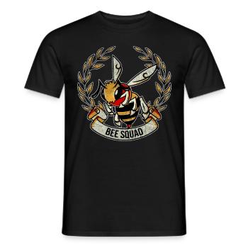 Funny outfit for bee lovers - Men's T-Shirt - black - Front - AI Model Male 178 light (178cm)