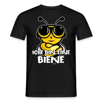 Funny outfit for bee lovers - Men's T-Shirt - black - Front - AI Model Male 178 light (178cm)