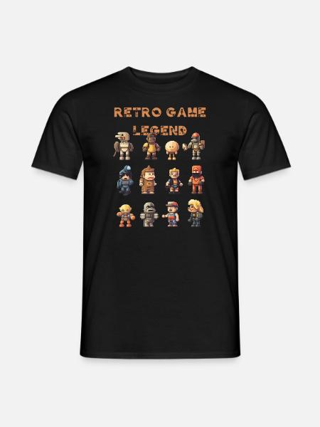 Retro Game Legends - Men's T-Shirt - black