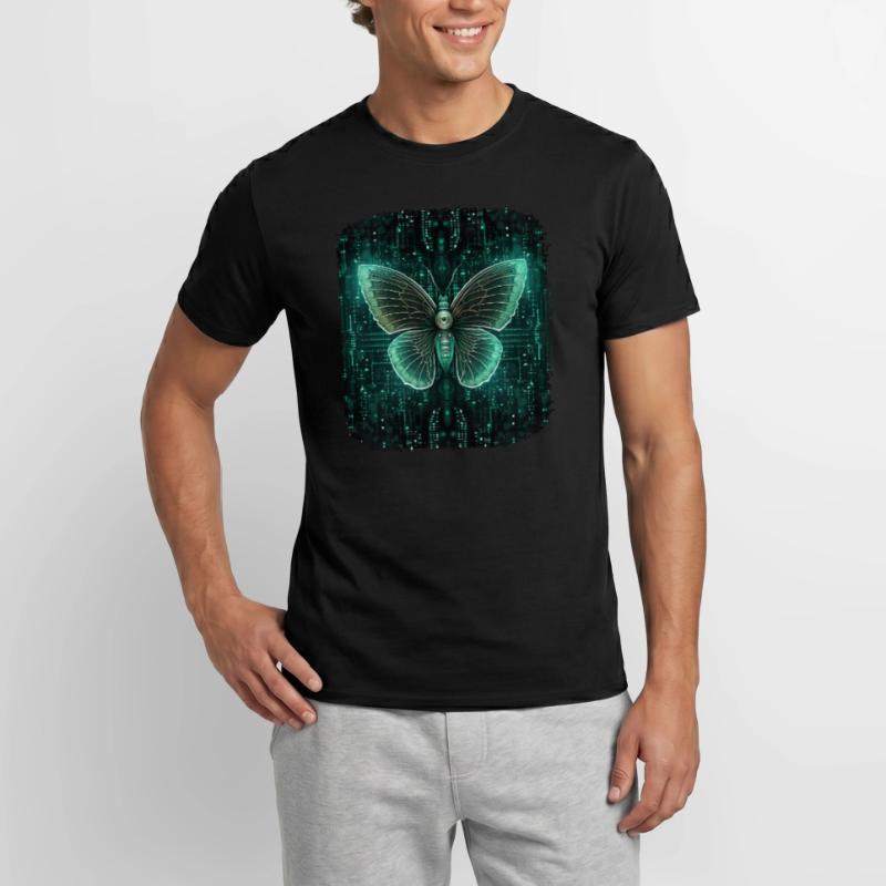 Programmierung PC Programm Code Schmetterling Männer T-Shirt