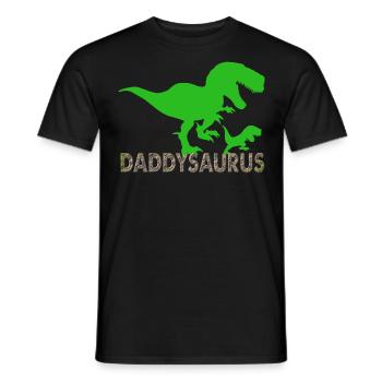 Dad Prehistorically Dinosaur Newborn Gift - Men's T-Shirt - black - Front - AI Model Male 178 light (178cm)