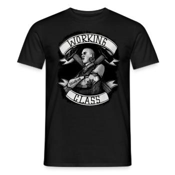 Oi Skinhead - Men's T-Shirt - black - Front - AI Model Male 178 light (178cm)