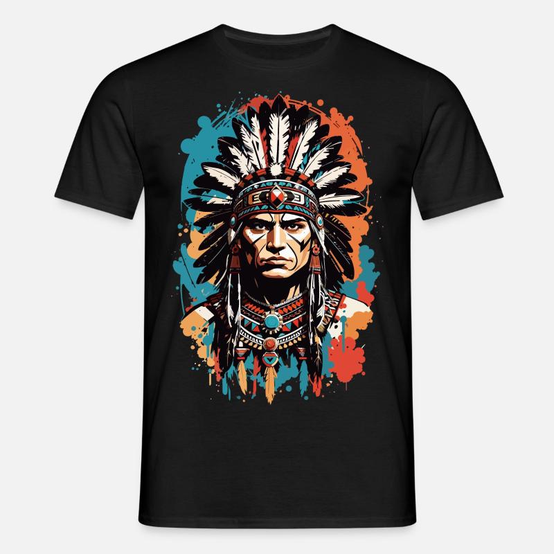 Høvding - T-shirt til herrer - sort