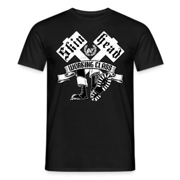 Oi Skinhead - Men's T-Shirt - black - Front - AI Model Male 178 light (178cm)