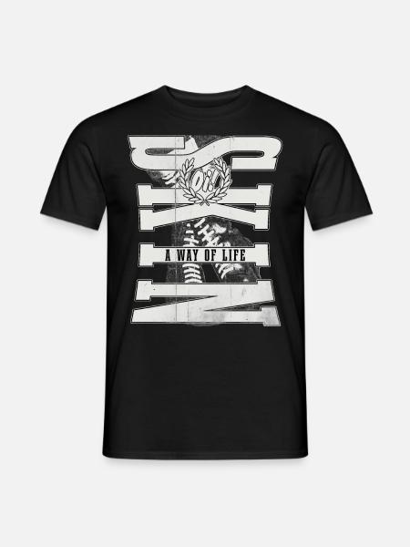 Oi Skinhead - Männer T-Shirt - Schwarz