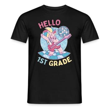 Allô 1ère année - Bonjour les roches de première année - T-shirt homme - noir - Devant - AI Model Male 178 light (178cm)