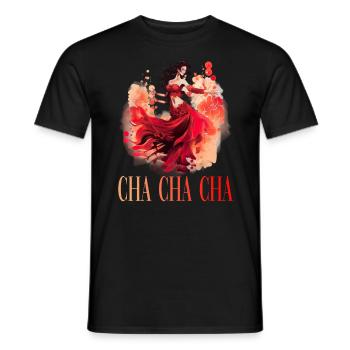 Cha Cha Cha Tanz Kubanischer Tanz Kuba Urlaub - Männer T-Shirt - Schwarz - Vorne - AI Model Male 178 light (178cm)