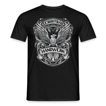 Gerüstbauer Handwerker Outfit und Zubehör - Männer T-Shirt - Schwarz - Vorne - AI Model Male 178 light (178cm)