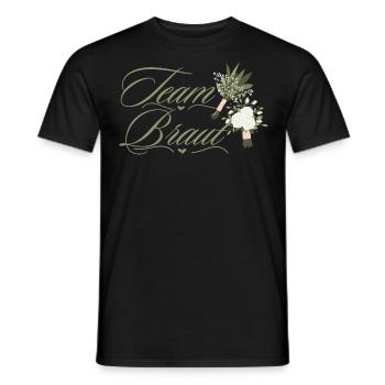 Du bist im Team Braut ! - Männer T-Shirt - Schwarz - Vorne - AI Model Male 178 light (178cm)