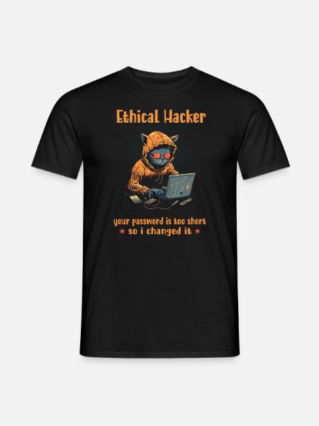 Ethical Cyber Security Ethical Hacking Analyst - Männer T-Shirt - Schwarz