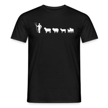 I sheep my followers - Men's T-Shirt - black - Front - AI Model Male 178 light (178cm)