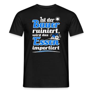 Landwirte Demonstration Agrar Bauern Demo Protest - Männer T-Shirt - Schwarz - Vorne - AI Model Male 178 light (178cm)
