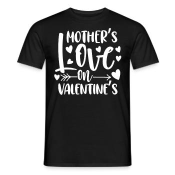 Valentine's Day Mom February 14 Mom Mom - Men's T-Shirt - black - Front - AI Model Male 178 light (178cm)