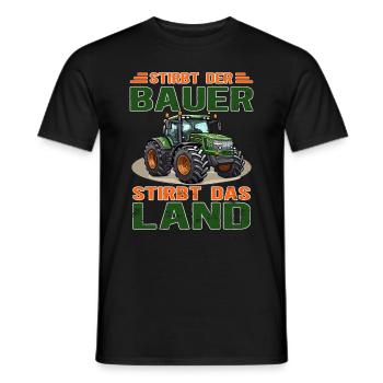 Bauerndemo Landwirtschaft Traktor fahren - Männer T-Shirt - Schwarz - Vorne - AI Model Male 178 light (178cm)