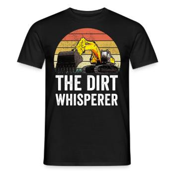 Baggerfahrer Bauarbeiter Bagger - Männer T-Shirt - Schwarz - Vorne - AI Model Male 178 light (178cm)