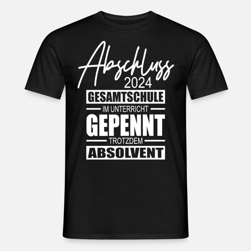 Abschluss 2024 Gesamtschule - Männer T-Shirt - Schwarz