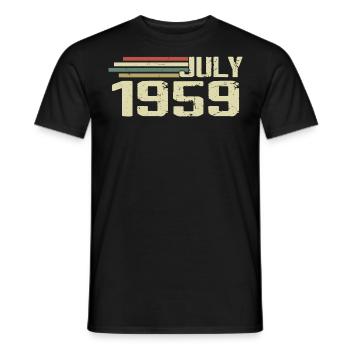 Geburtstag Juli 1959 Jahr 1959 Juli Jahrgang 1959 - Männer T-Shirt - Schwarz - Vorne - AI Model Male 178 light (178cm)