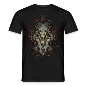 Frame Skull - Men's T-Shirt - black - Front - AI Model Male 178 light (178cm)