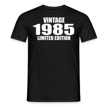 Vintage 1985 Geburtstag 1985 - Retro 1985 - Männer T-Shirt - Schwarz - Vorne - AI Model Male 178 light (178cm)