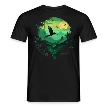 Colibri oiseau nature animaux désert nectar - T-shirt homme - noir - Devant - AI Model Male 178 light (178cm)