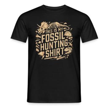 Fossil Hunter für einen Archäologe - Männer T-Shirt - Schwarz - Vorne - AI Model Male 178 light (178cm)